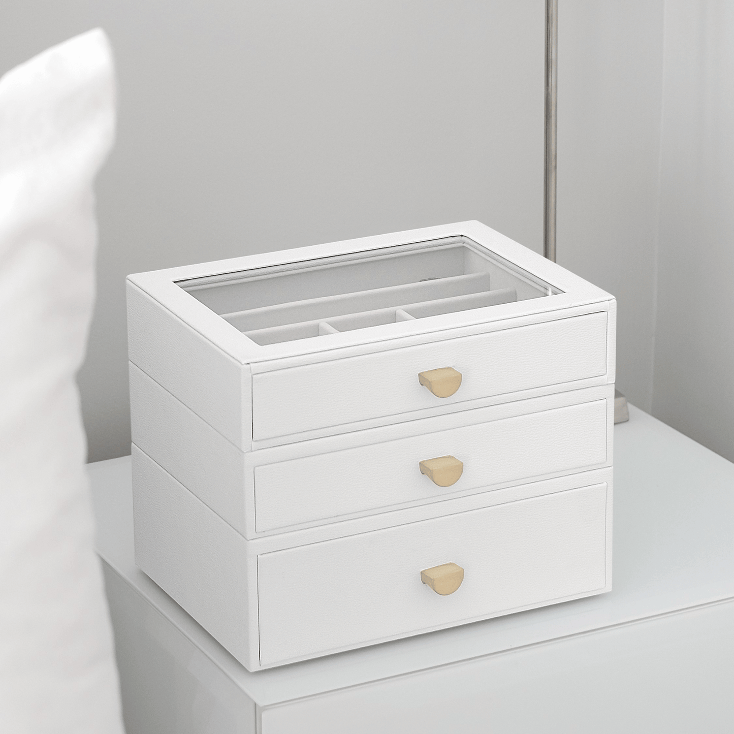 Classic Drawer 3-Set / Pebble White & Grey