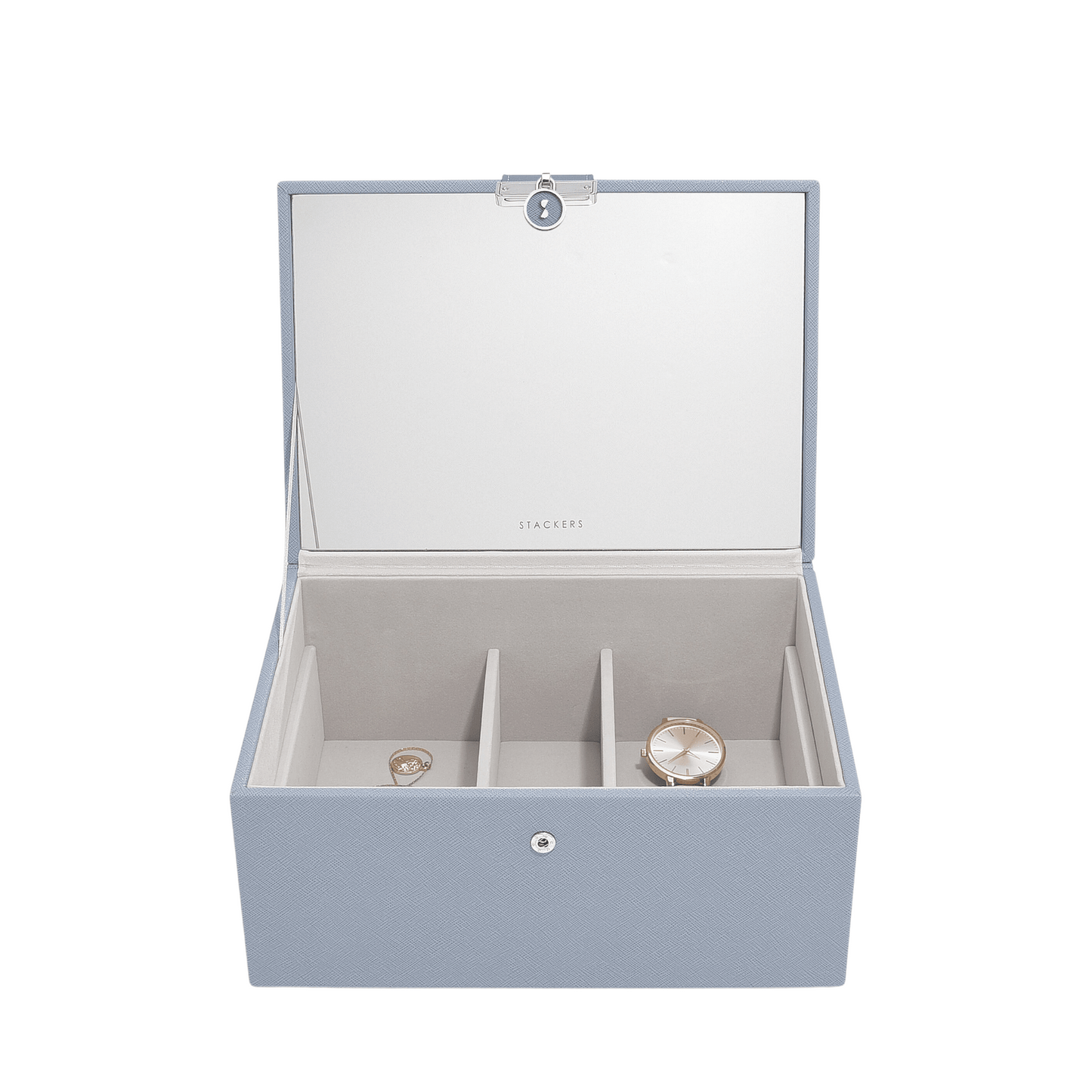 Classic "Luxury" Jwellery Box / Dusky Blue