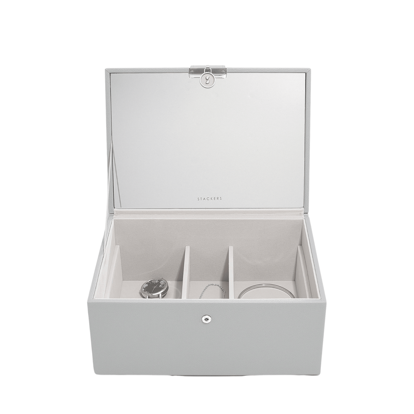 Classic "Luxury" Jwellery Box / Pebble Grey