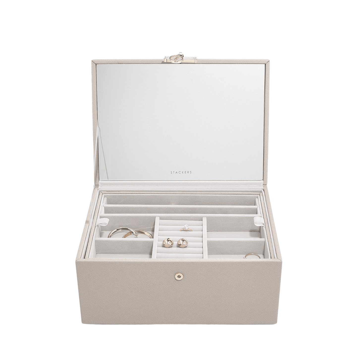 Classic "Luxury" Jwellery Box / Taupe